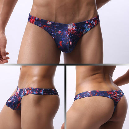 Cartoon Printing Moisture Wicking Low Waist Men's Panties