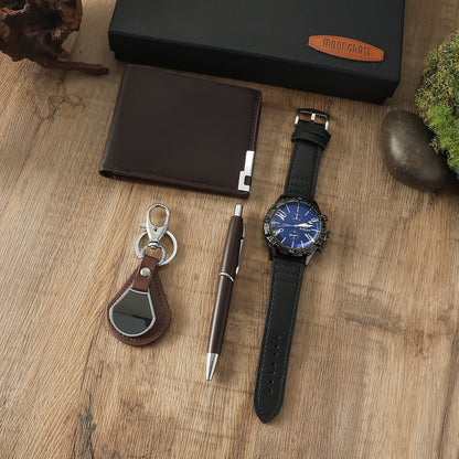 Schwarzes großes Zifferblatt Business-Geschenk-Box-Set