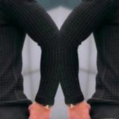 Eleganter Herren Strick-Cardigan mit Waffelstruktur – Slim Fit – Langarm-Oberteil für Freizeit & Business