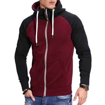 Men's Colorblock Casual Cardigan Sweater