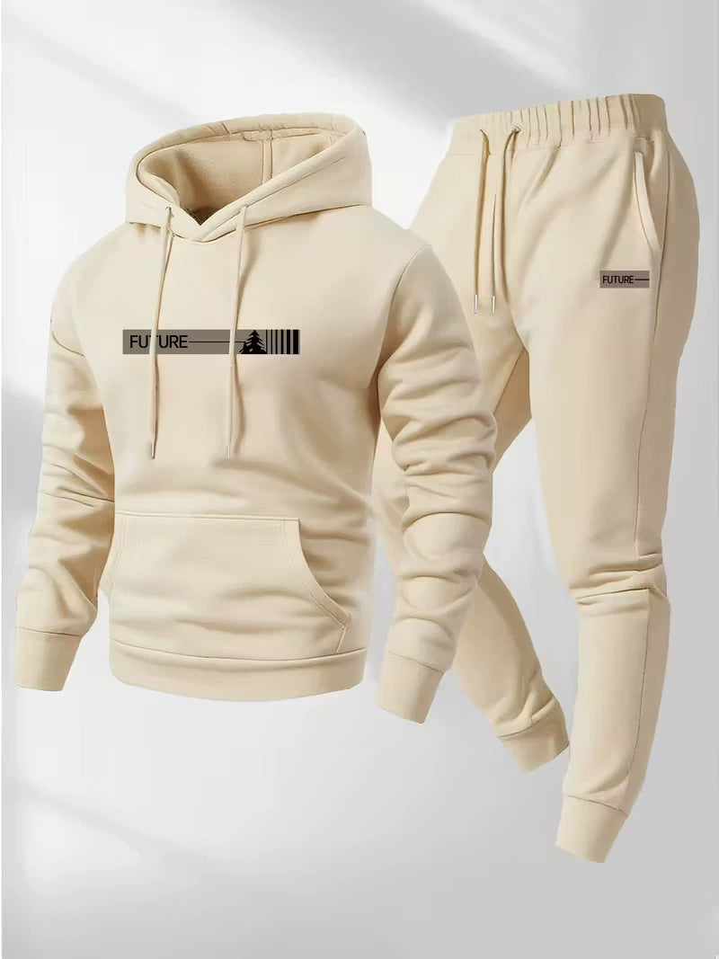 Women's Loose-fit Hoodie Jacket With Long Sleeves And Matching Pants