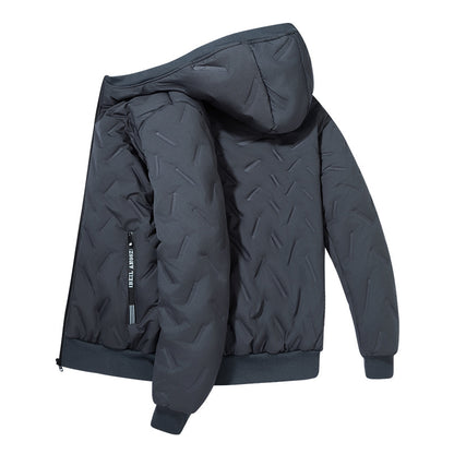 Men's Winter Ultrasonic Lambswool Cotton Padded Jacket For Warmth