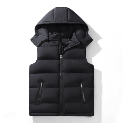 Men's Casual Loose-fitting Hooded Thermal Vest