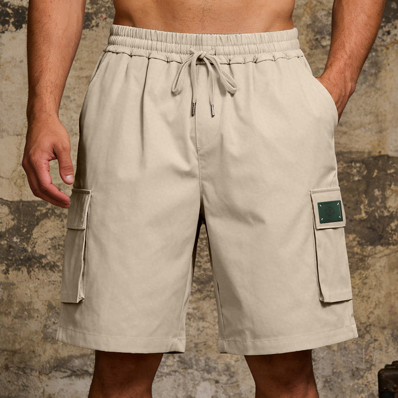 Lässige Herren-Cargo-Shorts mit elastischem Bund