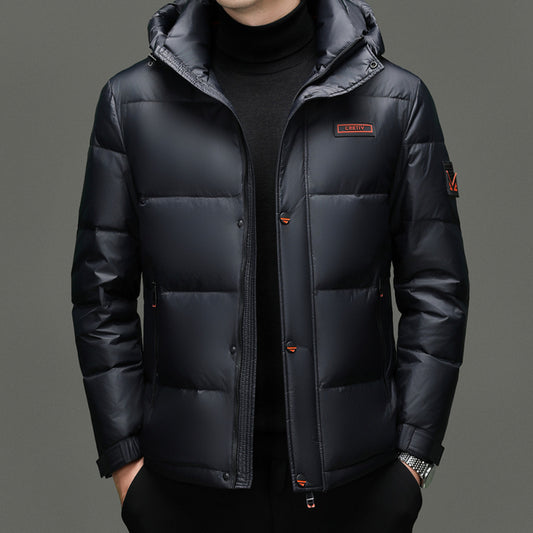 New Style Casual Windproof And Cold-resistant Jacket With Detachable Hood