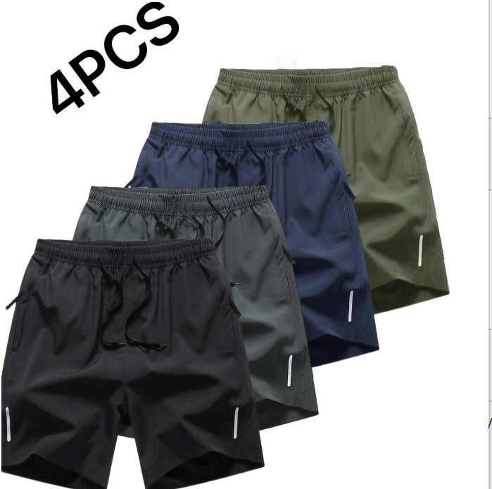 Modische Reißverschlusstasche Casual Shorts