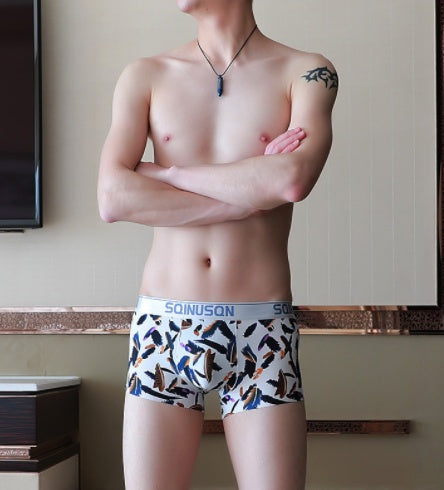 New Ice Silk Men's Thin Breathable Boxer Pants