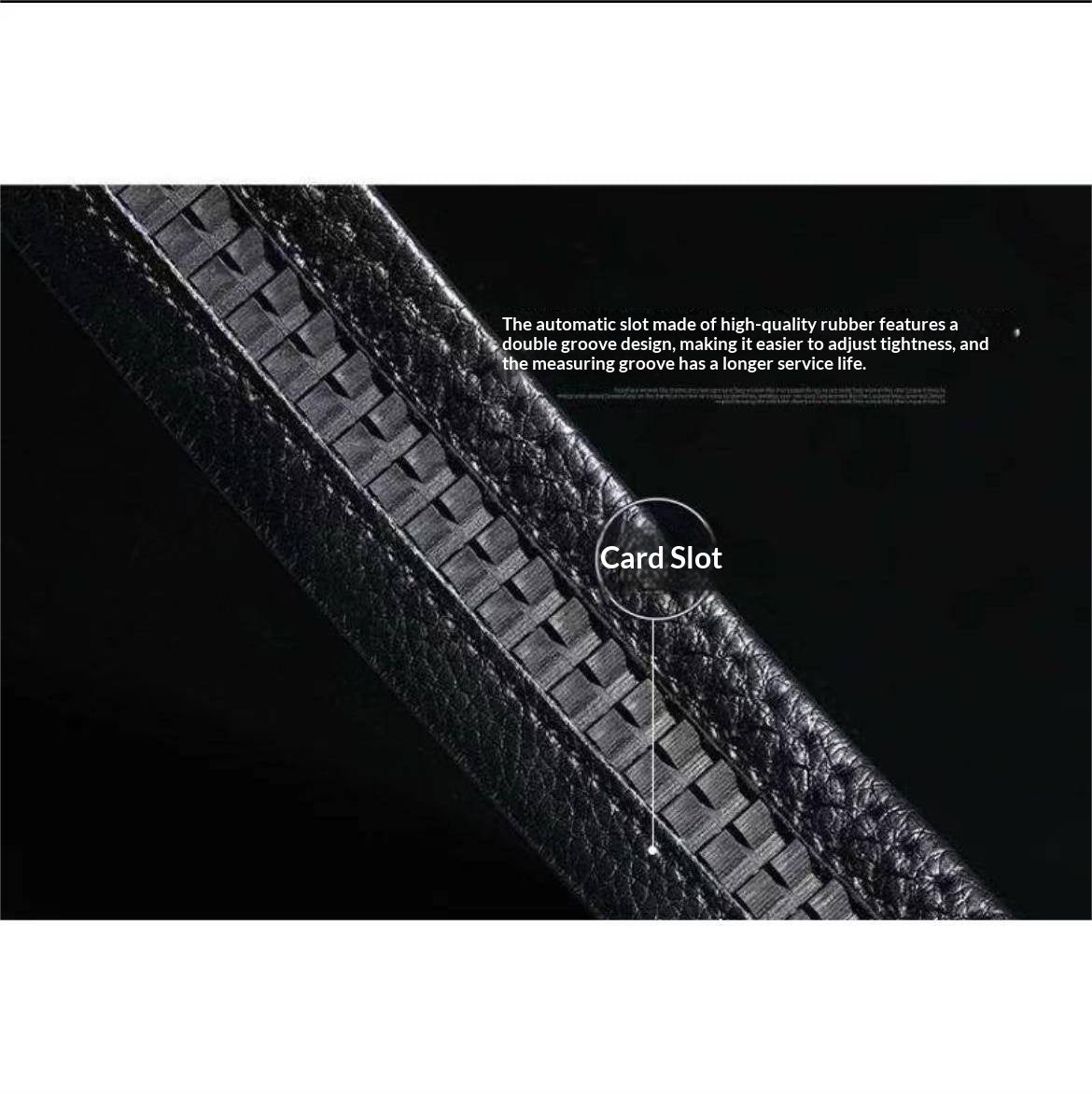 Exklusiver Herren-Ledergürtel – Automatikschließe mit Magnet-Technologie – Hochwertiges Faux-Leder in Business-Schwarz