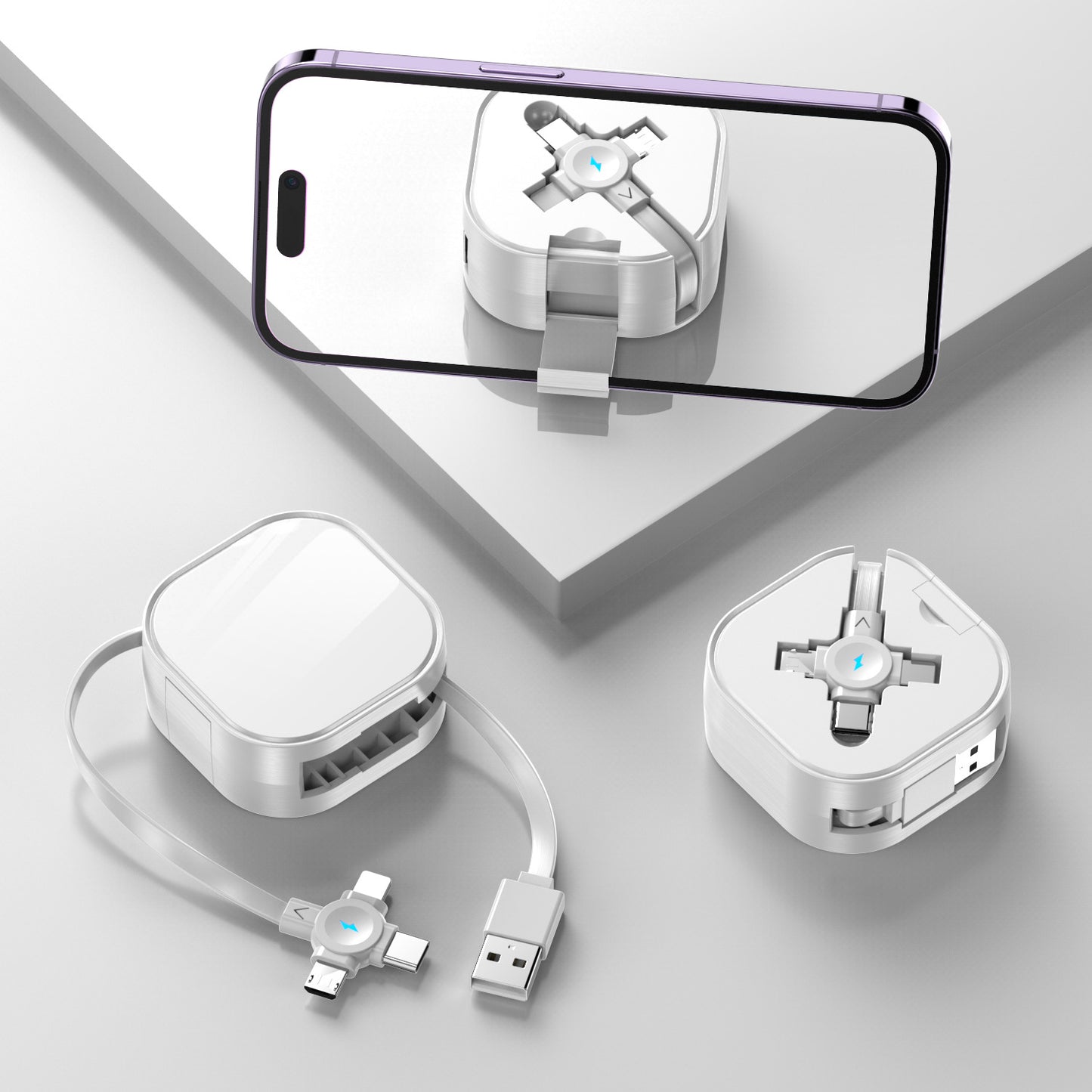 Drei-in-Eins-Halter Teleskop-Datenkabel