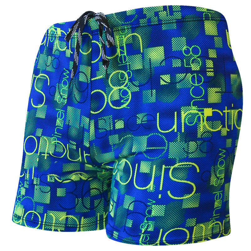 Large Size Loose Swimming Pool Beach Print Adult Shorts
