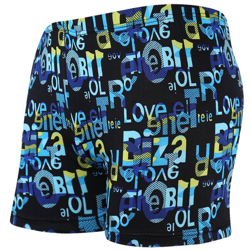 Large Size Loose Swimming Pool Beach Print Adult Shorts