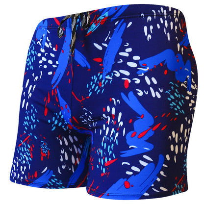 Large Size Loose Swimming Pool Beach Print Adult Shorts