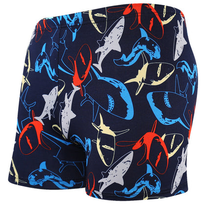 Large Size Loose Swimming Pool Beach Print Adult Shorts