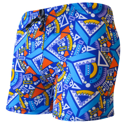 Large Size Loose Swimming Pool Beach Print Adult Shorts