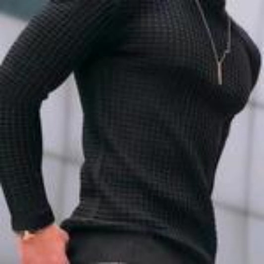 Eleganter Herren Strick-Cardigan mit Waffelstruktur – Slim Fit – Langarm-Oberteil für Freizeit & Business