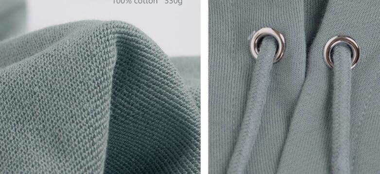 Men's Hooded Padded Terry Pullover Sweater