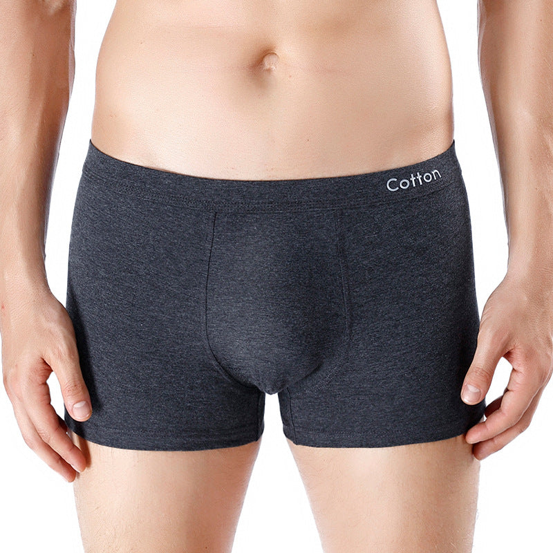 Men's Cotton U-convex Mid-waist Three-dimensional Printed Underwear