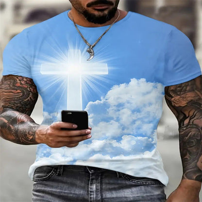 3D Printed Animal Style Vintage Quick-dry T-shirt