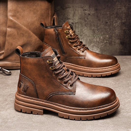 Neue trendige Herbst- und Winter-High-Top Stiefel