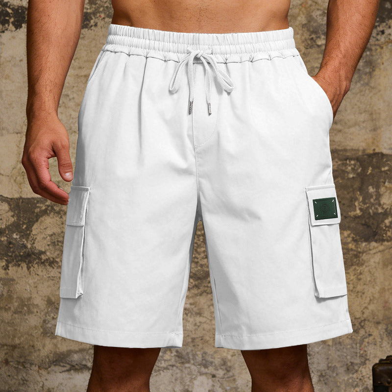 Lässige Herren-Cargo-Shorts mit elastischem Bund