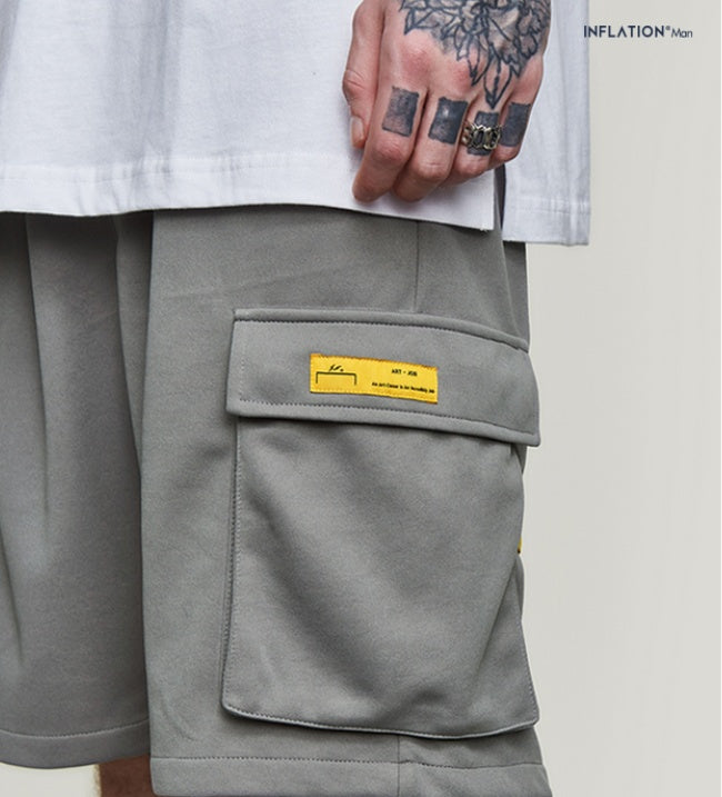 Kontrastnähte lässige Shorts