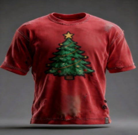 Santa Claus 3D Digital Printing Men's T-shirt