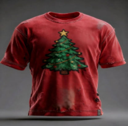 Santa Claus 3D Digital Printing Men's T-shirt