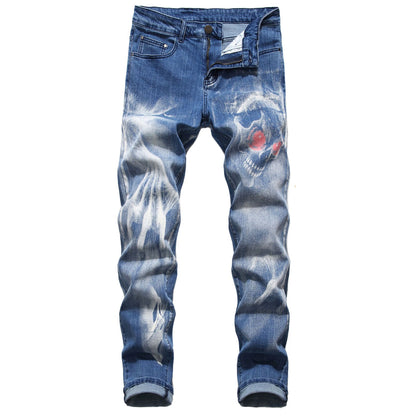 Personalisierte 3D-Muster Slim Jeans