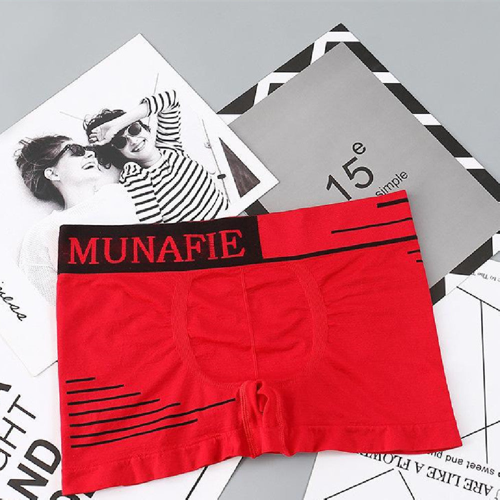 Men's Square Letter Underpants Are Breathable And Elastic