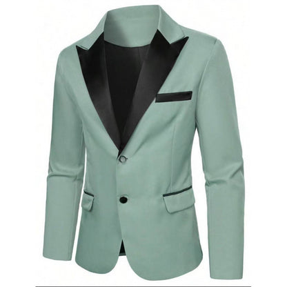 Men's Slim-fit Suit Jacket Three-piece Set