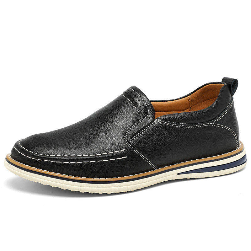 Handgenähte Lässige Leder Slip-on Schuhe