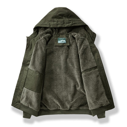 Men's Winter Padded Cotton Workwear With Fleece Lining