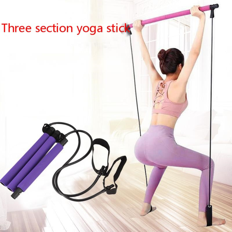 Dreiteiliger Pilates Fitness-Stick