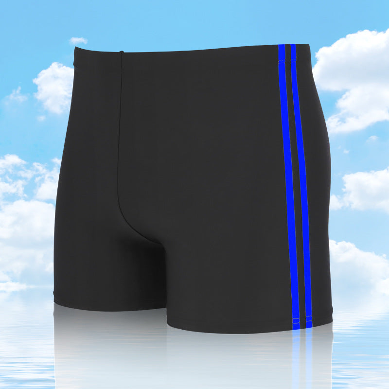 Men's Loose Fashion Flat Corner Splicing Swimming Trunks