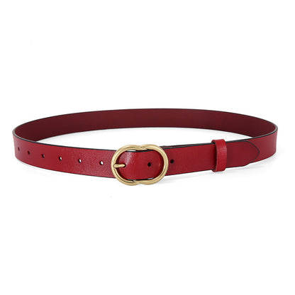Women's Leather Belt Wide And Simple