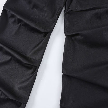 Men's Fashion Pleated Wide-leg Casual Pants