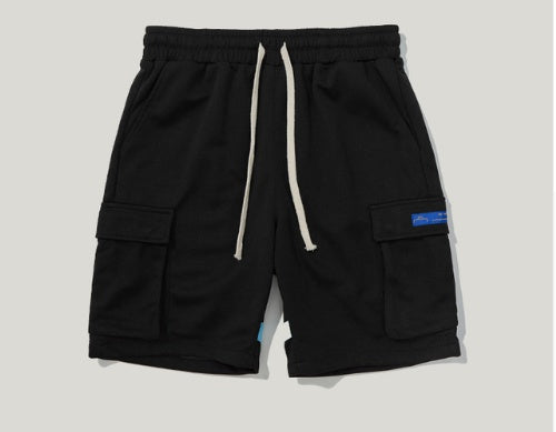 Kontrastnähte lässige Shorts