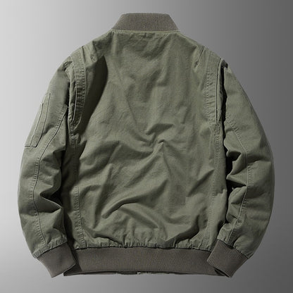 Men's Relaxed-fit Baseball-collar Casual Jacket