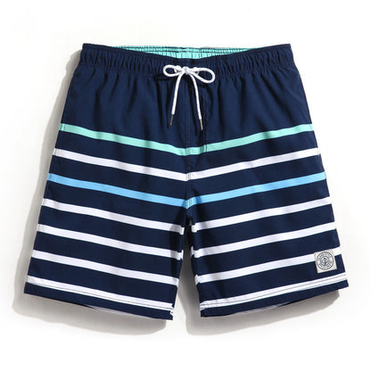 Gestreifte Casual Strand - Shorts