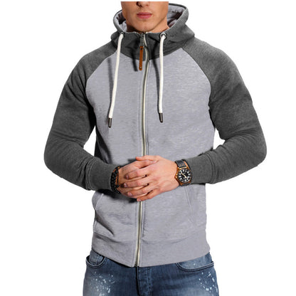 Men's Colorblock Casual Cardigan Sweater