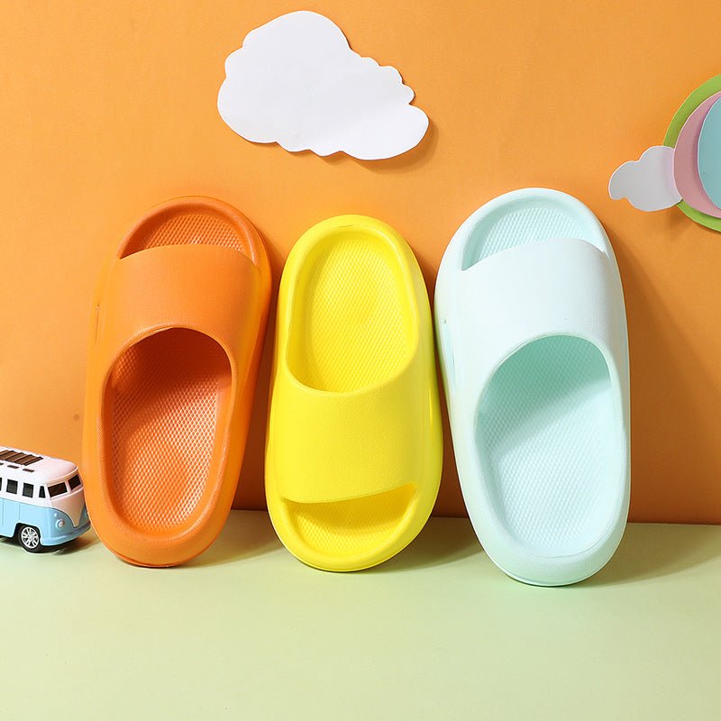 Summer Cute Thick - soled Soft - soled Home Indoor Outdoor Solid Color Sandals And Slippers - Joker