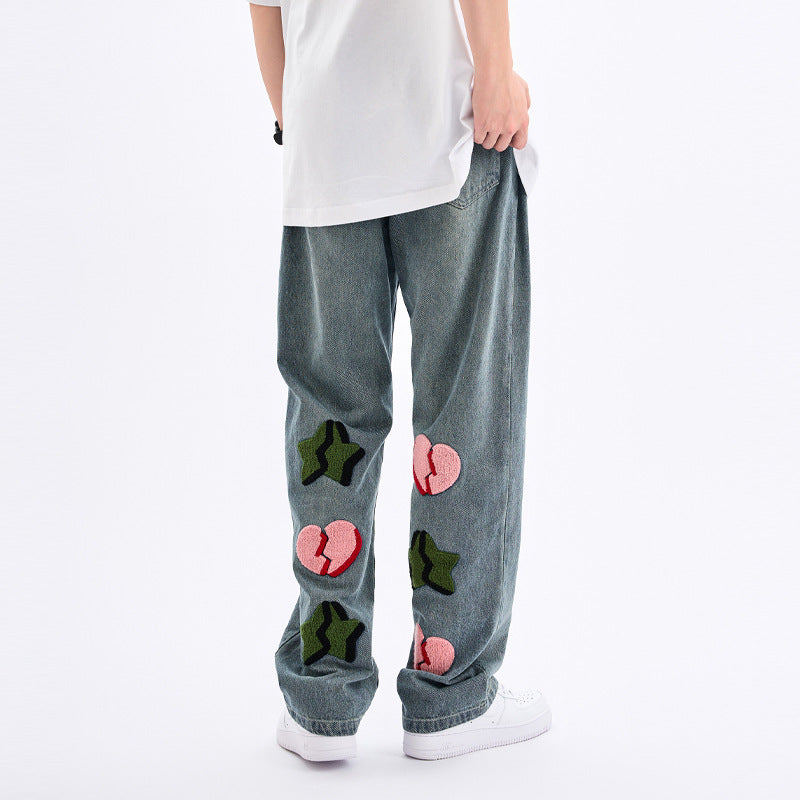 Hip Hop Jeans mit Kordelzug
