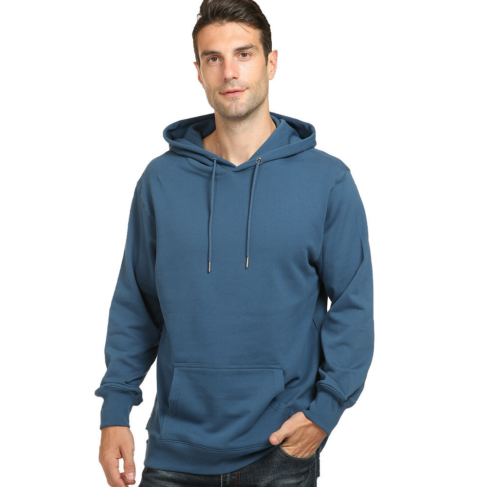 Men's Hooded Padded Terry Pullover Sweater