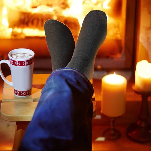 3 Pairs Men Warm Wool Socks Soft Cozy Winter Thermal Socks