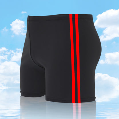 Men's Loose Fashion Flat Corner Splicing Swimming Trunks