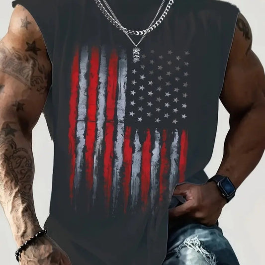 Fashion Personality New Printed Men's Vest Top