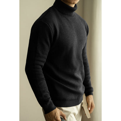 Men's Long-sleeved Sweater For Warmth Bottoming Shirt