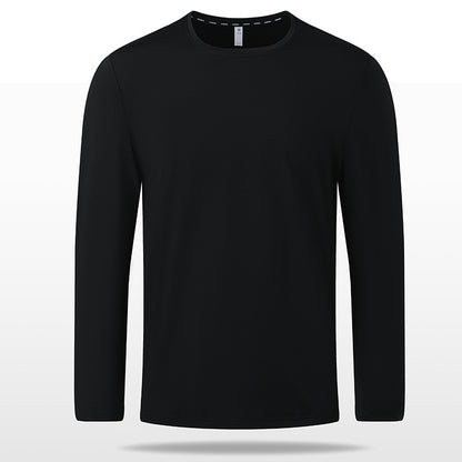Non-deformed Solid Color Long Sleeve T-shirt