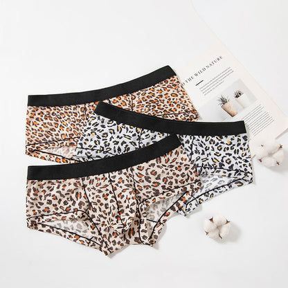 Men's Triangle Underwear Men's Low Waist Nylon Mesh Single Layer Breathable