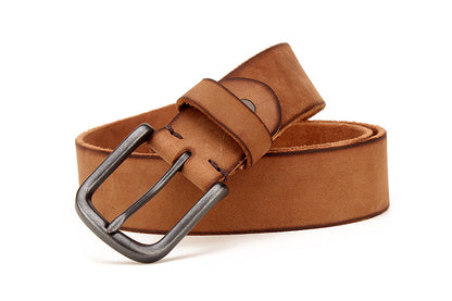 Herren Leder Dornschließe Gürtel